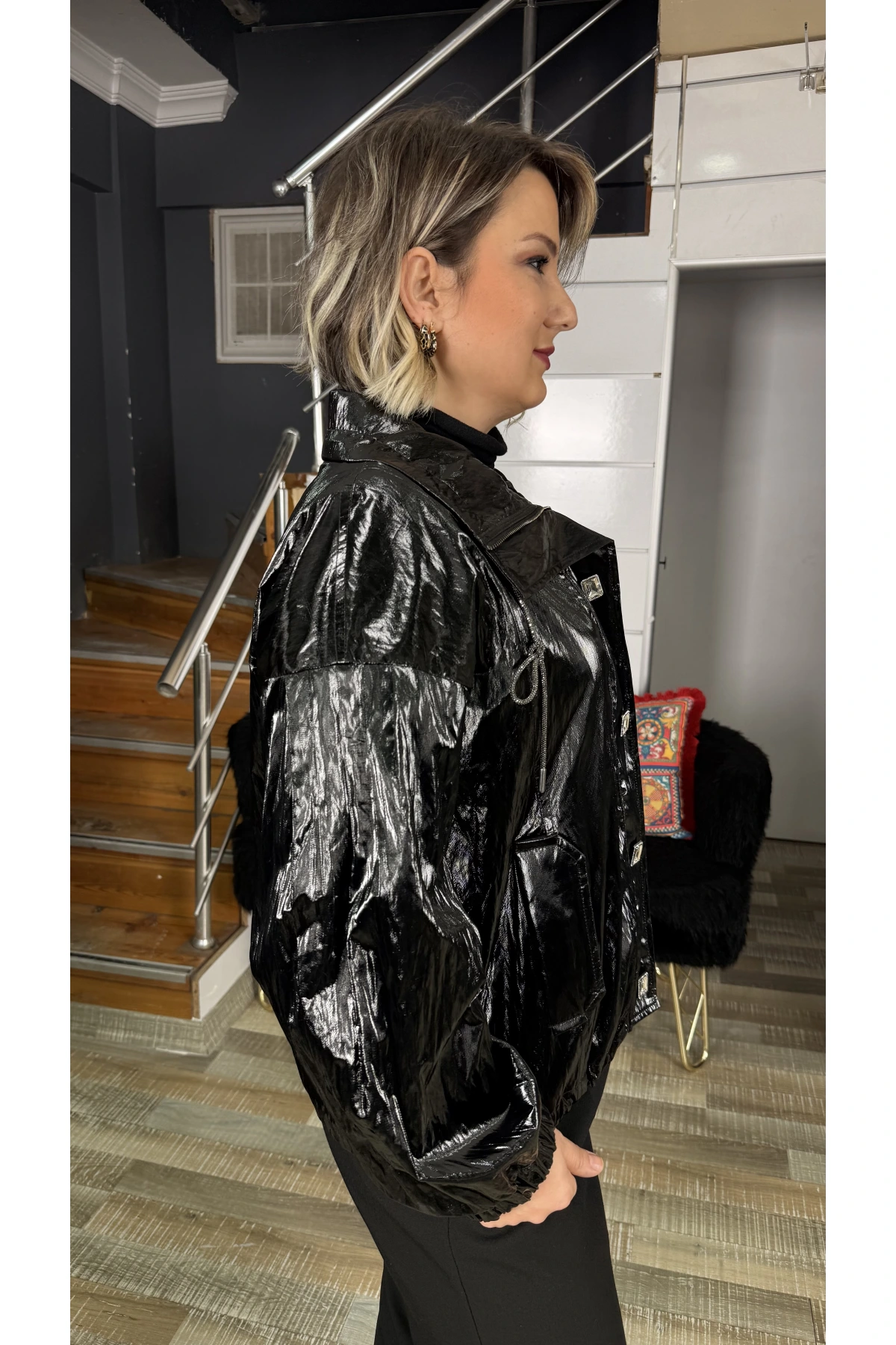 Nure Teksil Parlak Mont 1002