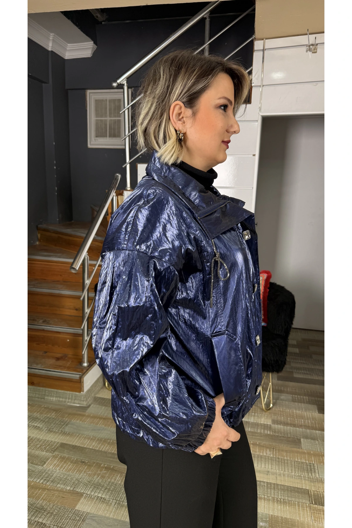 Nure Teksil Parlak Mont 1002