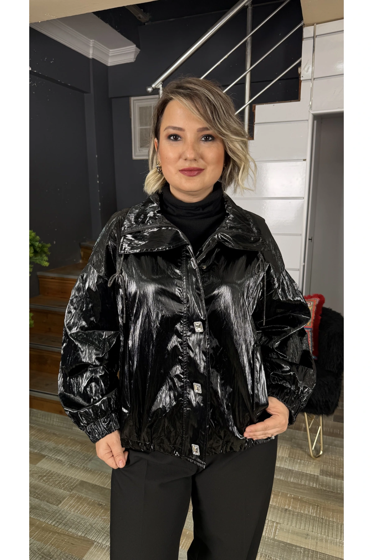 Nure Teksil Parlak Mont 1002