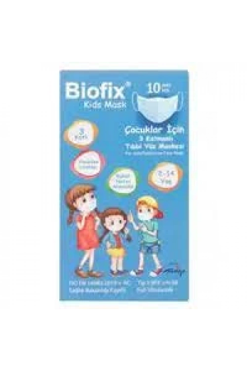 Biofix 3 Katlı Çocuk Maske (10 lu)