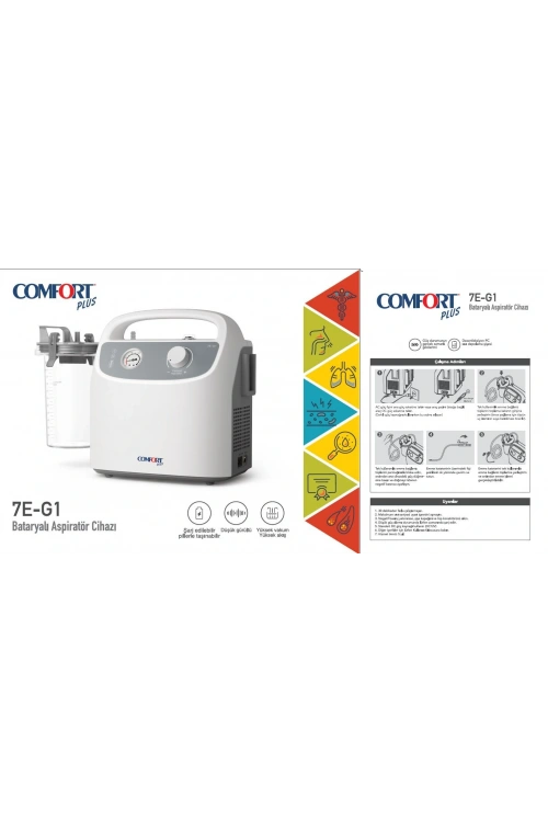 Comfort Plus 7E-G1 (Bataryalı) Portatif Aspiratör