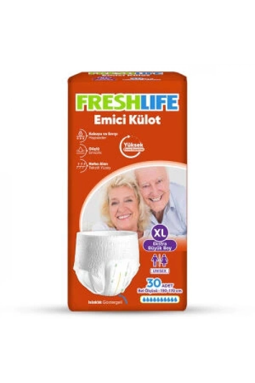 FreshLife Külotlu Hasta Bezi XL 30 lu