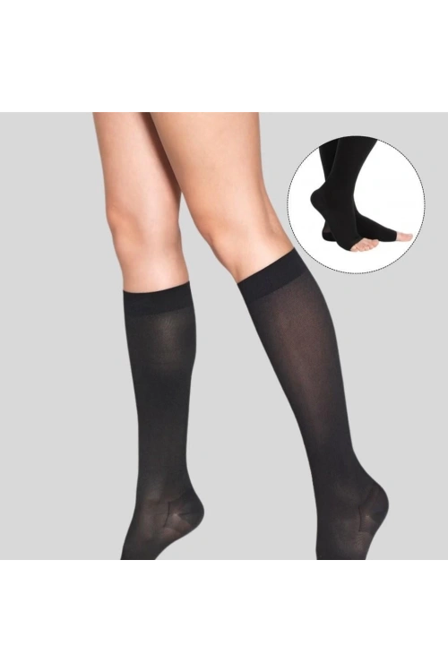 Varimed Diz Altı (AD),CCL II, Açık Burun (Siyah)