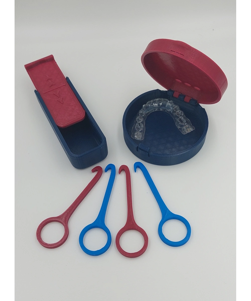 FixFlex Diş Plak Çıkarma Aparatı 4 adet + Saklama Kutusu + Plak Kutusu Fanatik TS