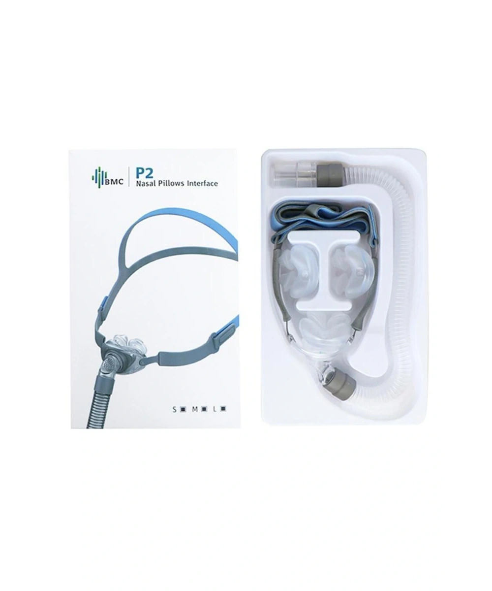 P2 Burun Yastıklı Cpap Maskesi (3 Yedek Başlıklı)