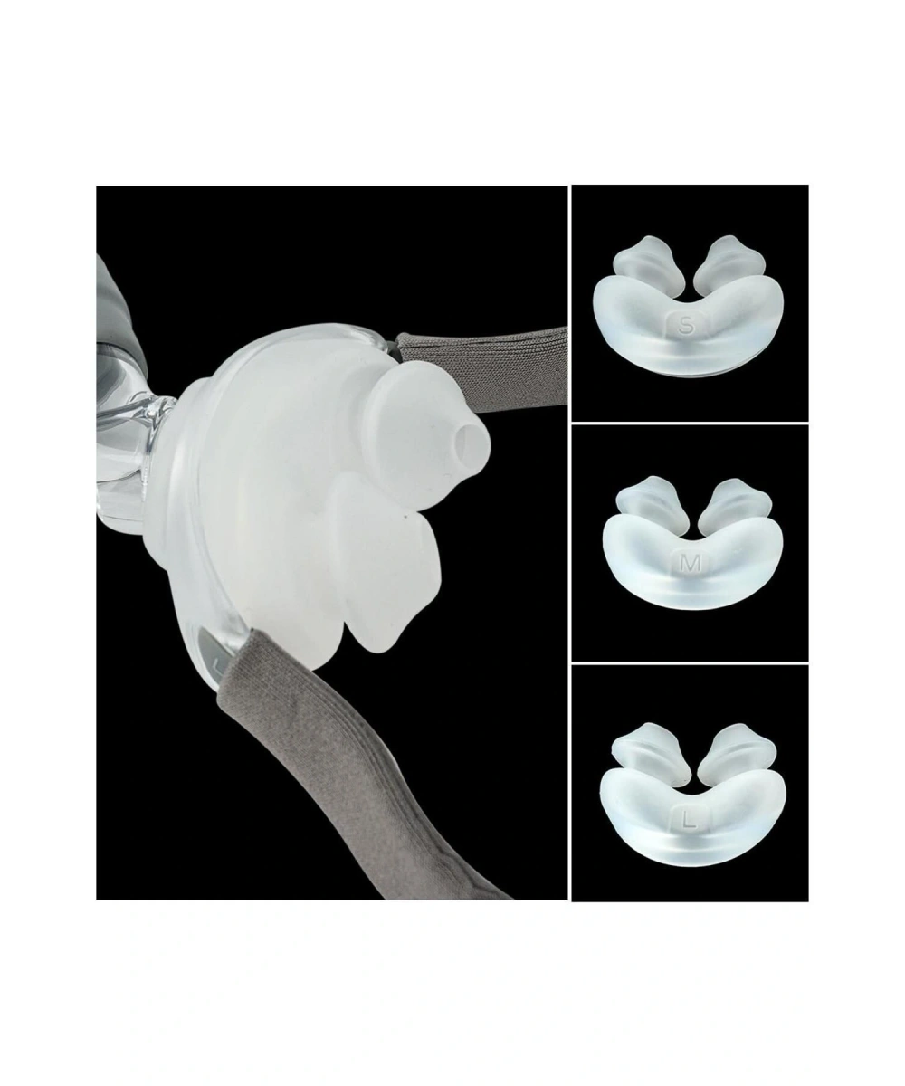 P2 Burun Yastıklı Cpap Maskesi (3 Yedek Başlıklı)