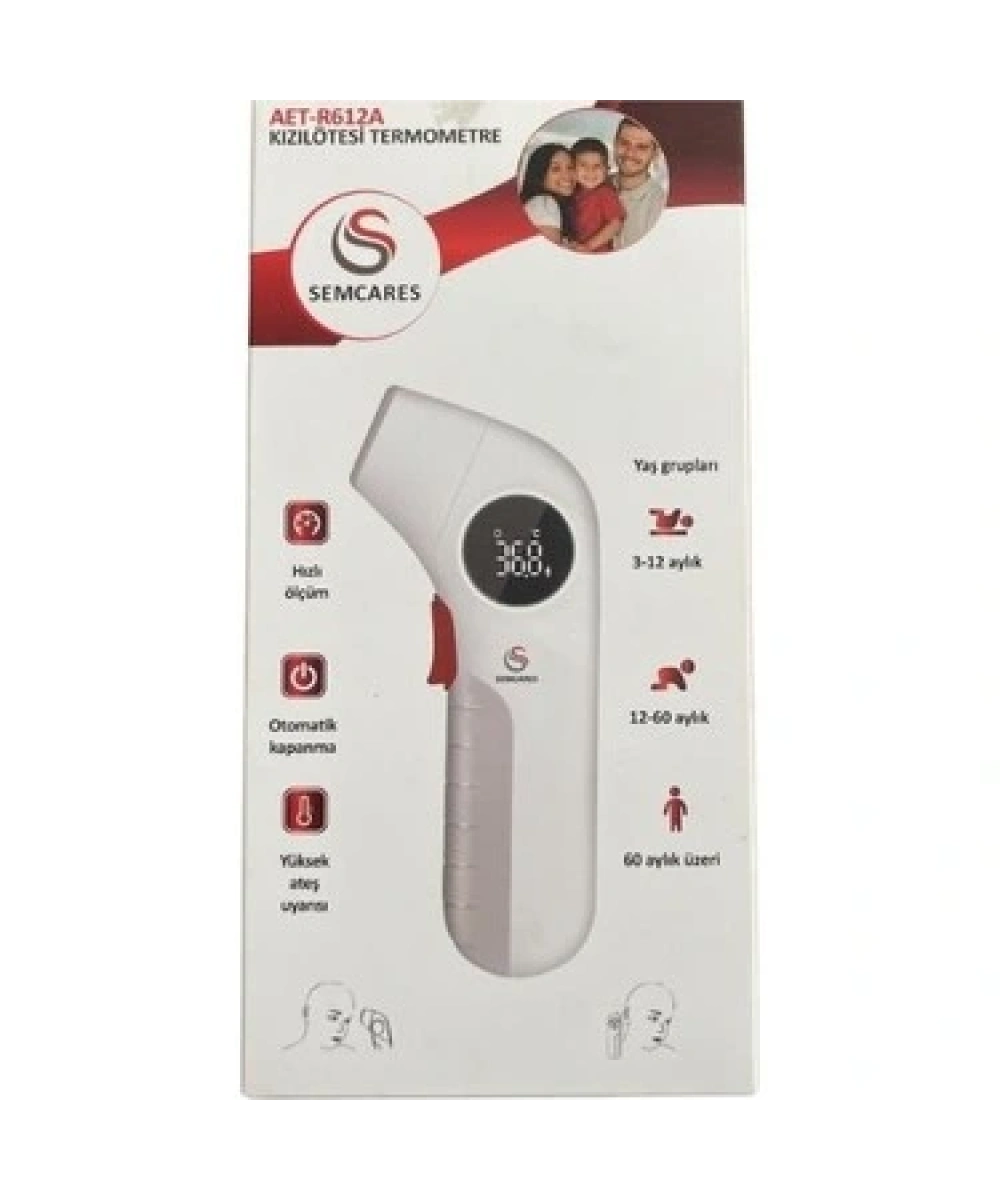 Semcares AET-R612A Alın ve Kulaktan Ateş Ölçer