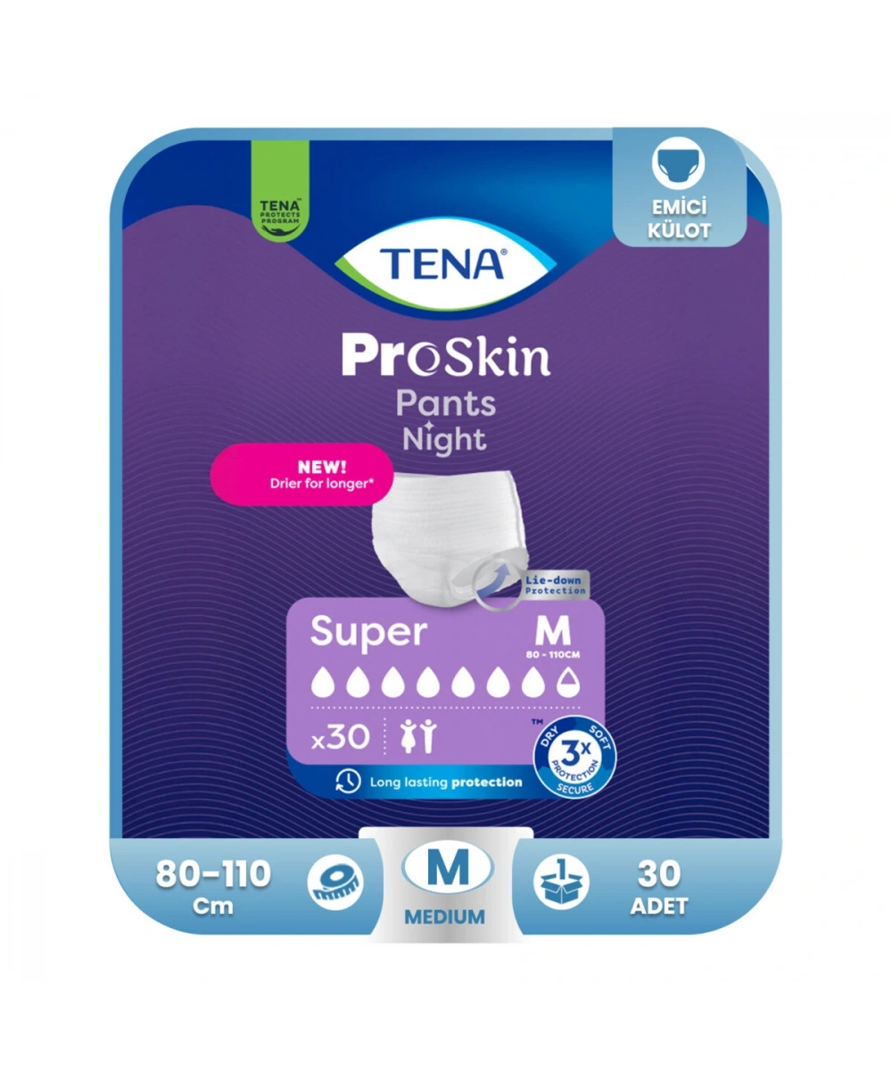 TENA Pants Night Super (30 lu) M (7,5 Damla)