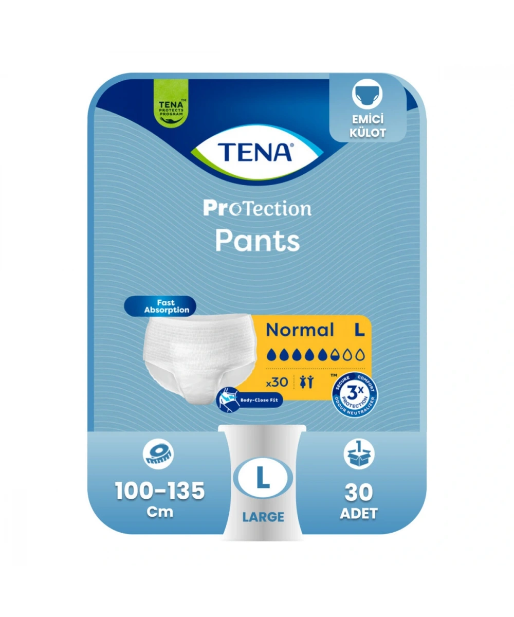 TENA Pants Normal (30 lu) L (5,5 Damla)