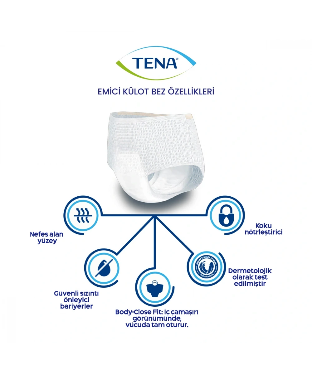 TENA Pants Normal (30 lu) XL (5,5 Damla)