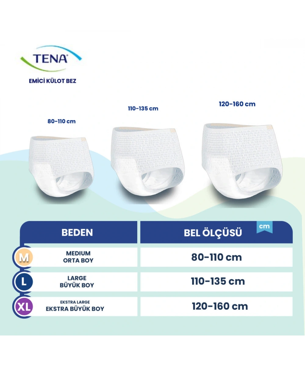 TENA Pants Normal (30 lu) XL (5,5 Damla)
