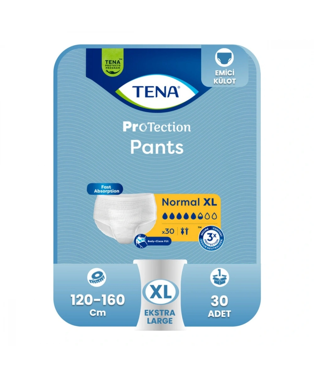 TENA Pants Normal (30 lu) XL (5,5 Damla)