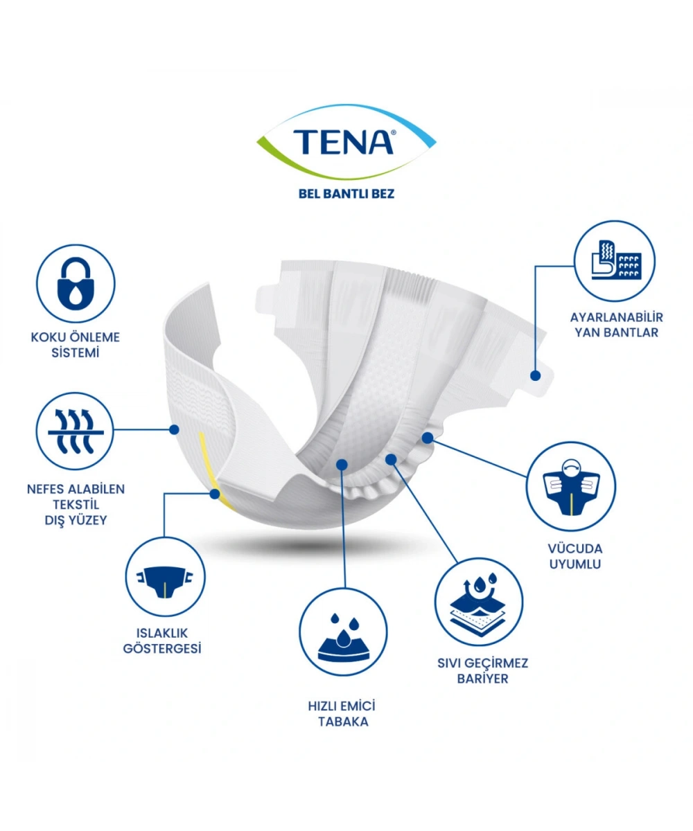 TENA Slip Plus (30 lu) L (6 Damla)