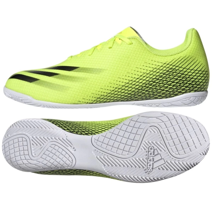 Adidas X Ghosted.4 IN sarı-siyah-beyaz Spor Ayakkabı