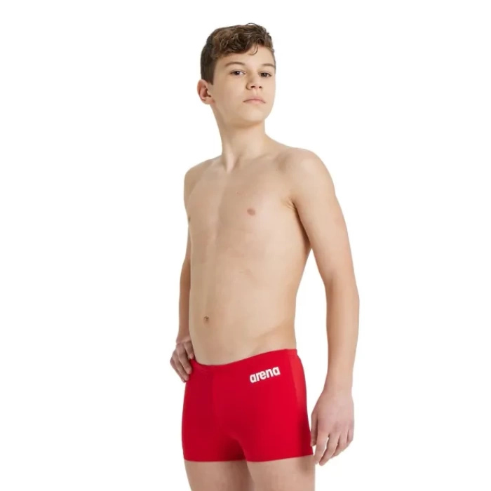ARENA BOYS TEAM SWIM SHORT SOLID RED