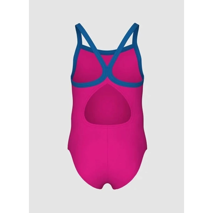 Arena Pembe Kız Çocuk Yüzücü Mayosu ARENA LOGO KIDS GIRL  9