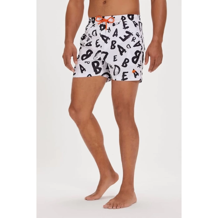 Bad Bear Bling Off-White Mens Swimwear