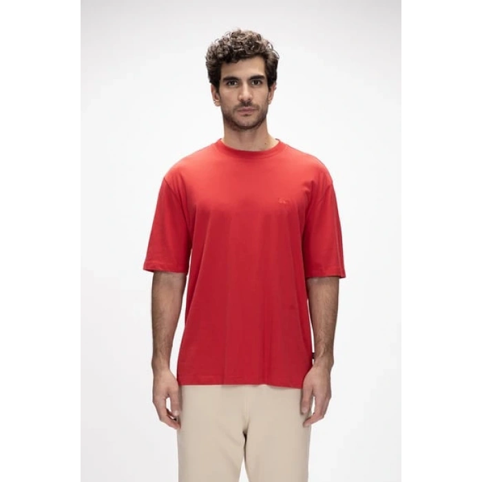 BAD BEAR COLLAGE T-SHIRT KIRMIZI