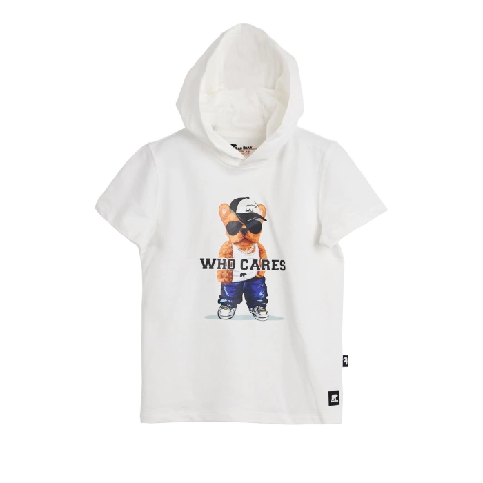 BAD BEAR Mood Off-White Hoodie Sweatshirt