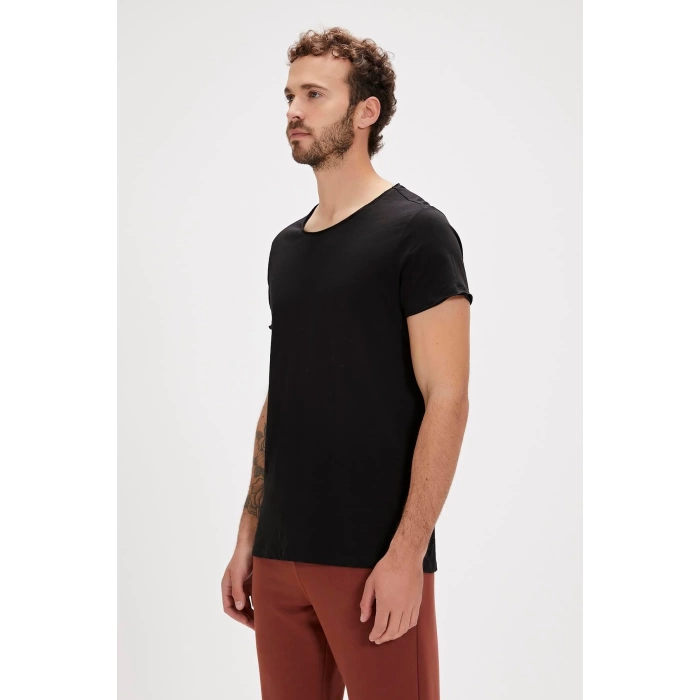 Bad Bear O-Neck T-Shirt Siyah Basic Erkek Tişört