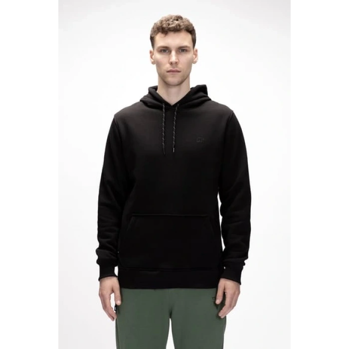 BAD BEAR Sea Si̇yah Kapüşonlu Erkek Sweatshirt