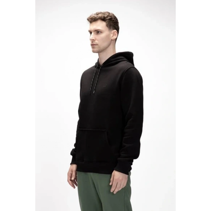 BAD BEAR Sea Si̇yah Kapüşonlu Erkek Sweatshirt