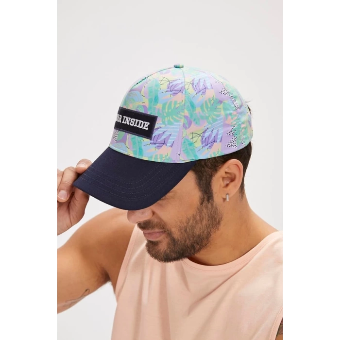 Bear inside Cap Lacivert Unisex Şapka STD