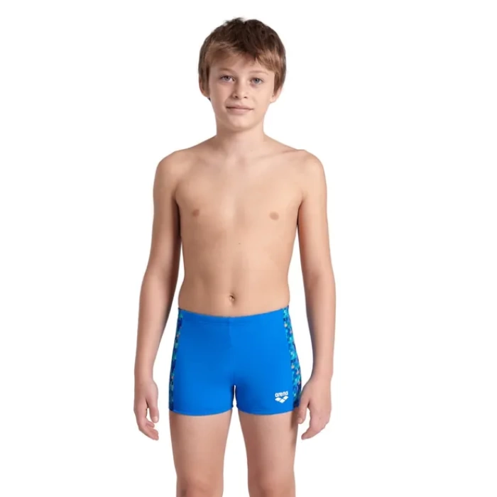 BOYS ARENA POOL TILES SWIM SHORT BLUE RIVER BLUE MULTI
