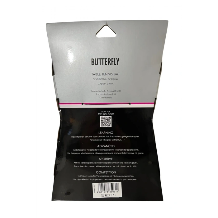 BUTTERFLY Timo Boll Black Masa Tenisi Raketi