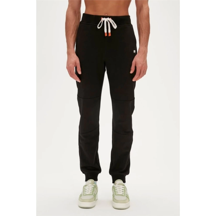 Less Plain SweatPants Siyah Erkek Eşofman Altı