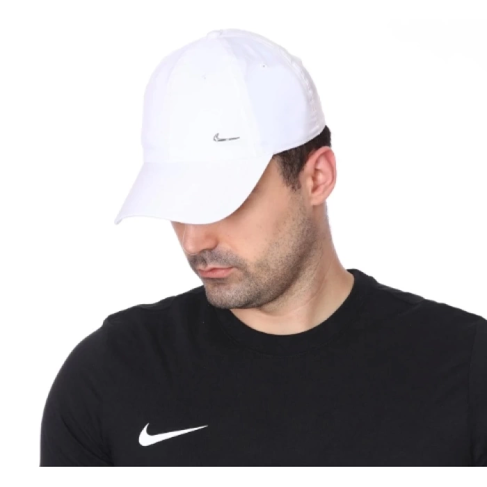 Nike Metal Swoosh Unisex Beyaz Şapka 943092-100 STANDART