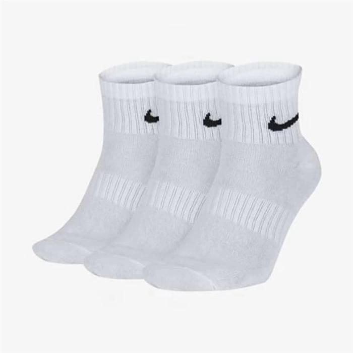 Nike V Cush Ankle 3lü Unisex Beyaz Çorap SX4926-101