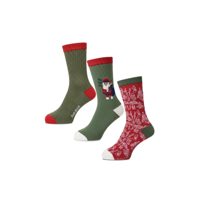 Noel Çok Renkli Unisex 3lü Çorap