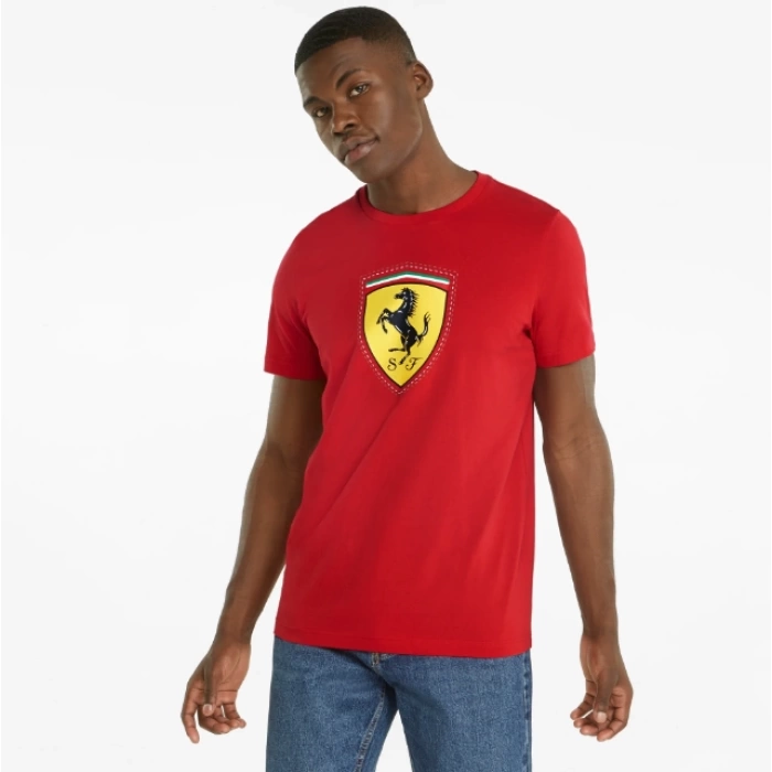 PUMA Scuderia Ferrari Race Color Shield Erkek Tişörtü