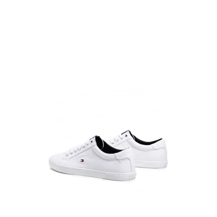 Tommy Hilfiger Mens White Sneakers Iconic Long Lace Sneakers FM0FM01536