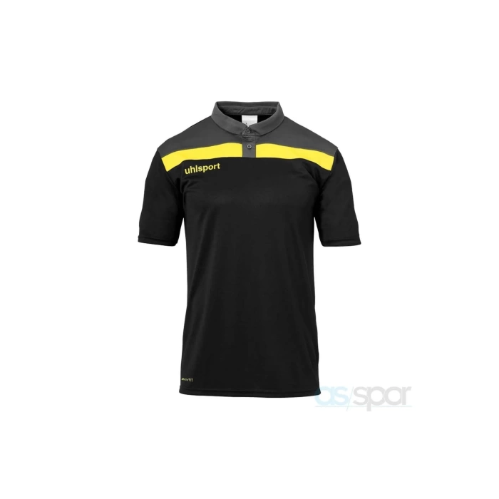 Uhlsport 1002213 Unisex Siyah Polo Yaka T-shırt