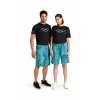 Arena Team Bermuda Panel Allover Unisex Bermuda Şort Mavi/Desenli