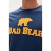 Bad Bear Tee T-Shirt Indigo Mavi Logo Baskılı Erkek Tişört