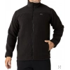 Crozwise Siyah Erkek Tam Fermuarlı Polar Sweat
