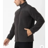 Crozwise Siyah Erkek Tam Fermuarlı Polar Sweat