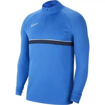 Nike M Nk Df Acd21 Dril Top Erkek Mavi Futbol Uzun Kollu Tişört