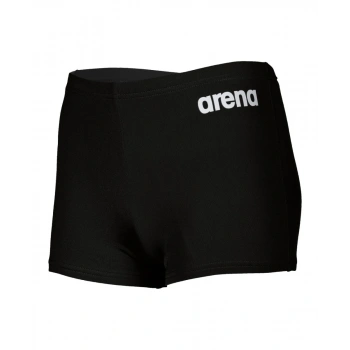 ARENA BOYS TEAM SWIM SHORT SOLID BLACK WHITE
