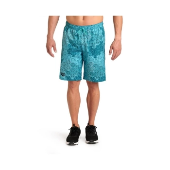 Arena Team Bermuda Panel Allover Unisex Bermuda Şort Mavi/Desenli