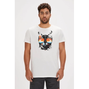 BAD BEAR Manx Kirli Beyaz Erkek Tişört