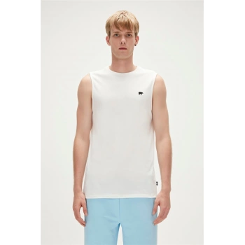 BAD BEAR Rowan Tank-Top Off-White Beyaz Erkek Atlet
