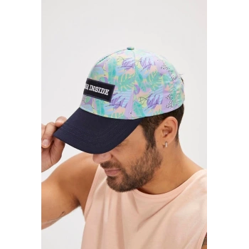 Bear inside Cap Lacivert Unisex Şapka STD