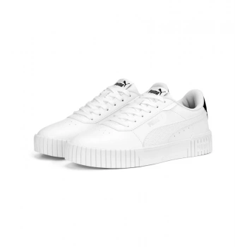 Deri Spor Ayakkabı Carina 2.0 Logo Power beyaz