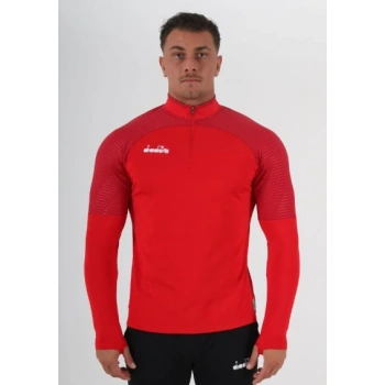 Diadora premium antrenman eşofmanı tek üst kırmızı