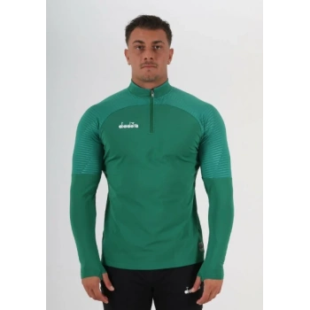Diadora premium antrenman eşofmanı tek üst yeşil