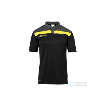 Uhlsport 1002213 Unisex Siyah Polo Yaka T-shırt